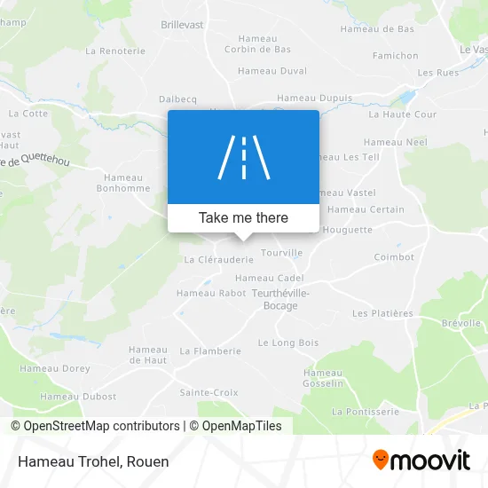 Hameau Trohel map