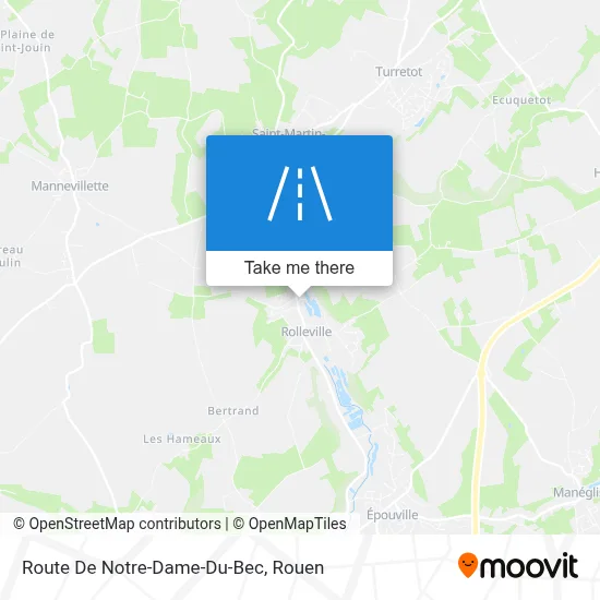 Route De Notre-Dame-Du-Bec map