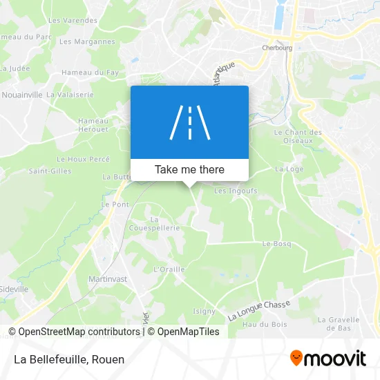 La Bellefeuille map