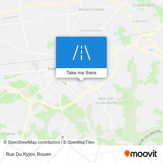 Mapa Rue Du Kyjov
