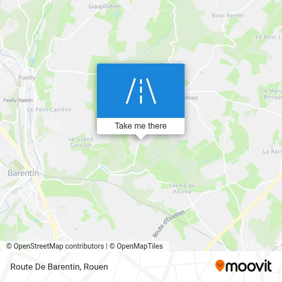 Route De Barentin map