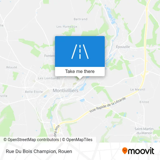 Mapa Rue Du Bois Champion
