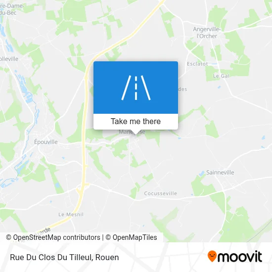 Mapa Rue Du Clos Du Tilleul