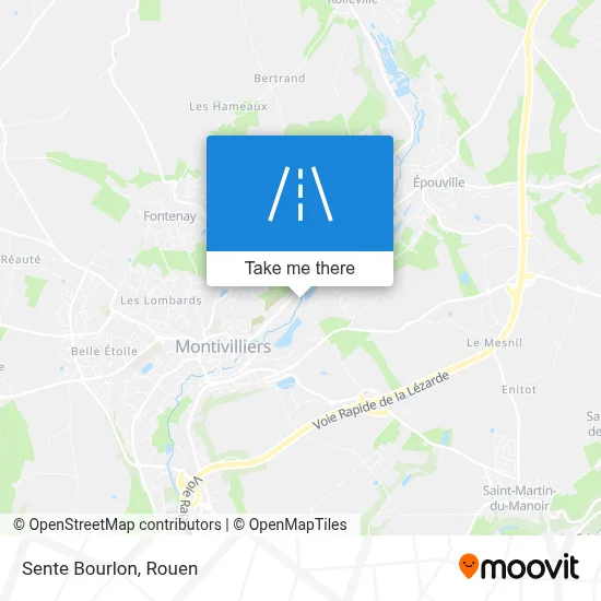 Sente Bourlon map