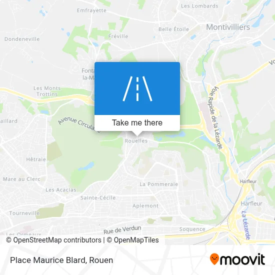 Place Maurice Blard map