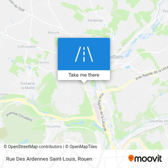 Rue Des Ardennes Saint-Louis map