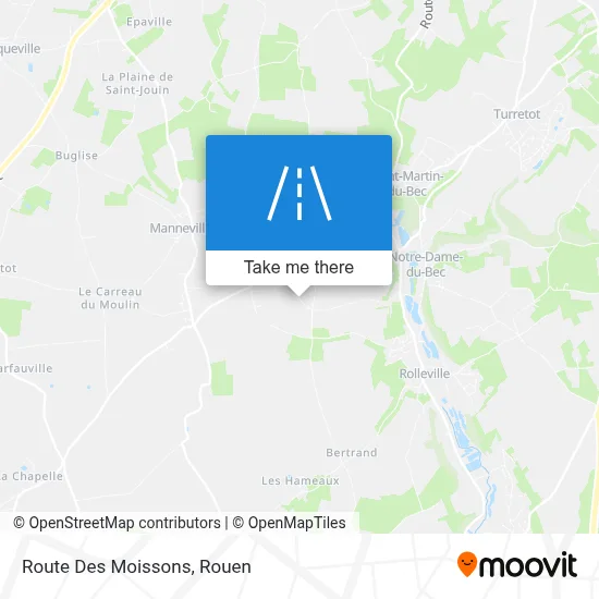 Route Des Moissons map
