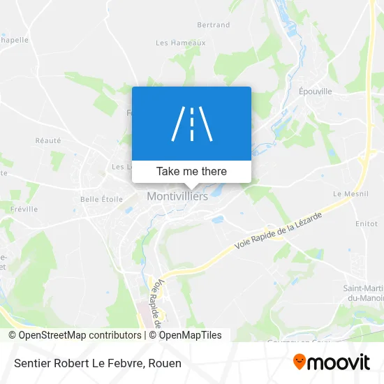 Sentier Robert Le Febvre map