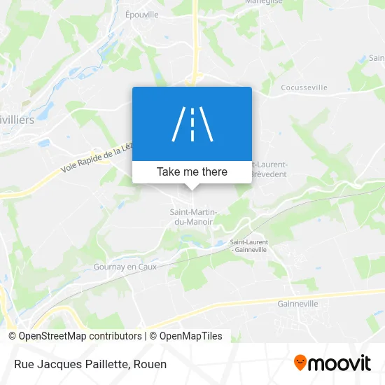 Mapa Rue Jacques Paillette