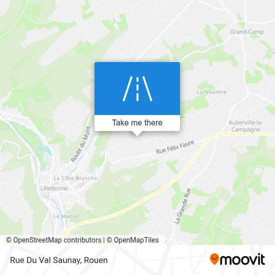 Mapa Rue Du Val Saunay