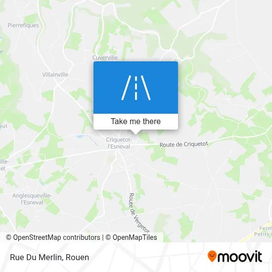 Rue Du Merlin map