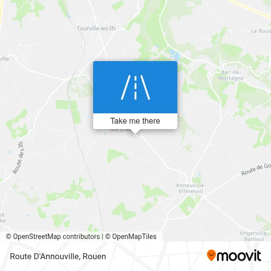 Route D'Annouville map