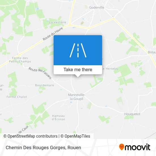 Chemin Des Rouges Gorges map