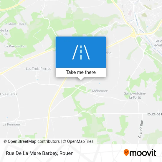Mapa Rue De La Mare Barbey