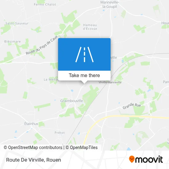 Route De Virville map