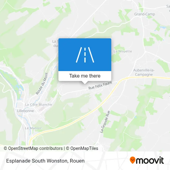 Esplanade South Wonston map