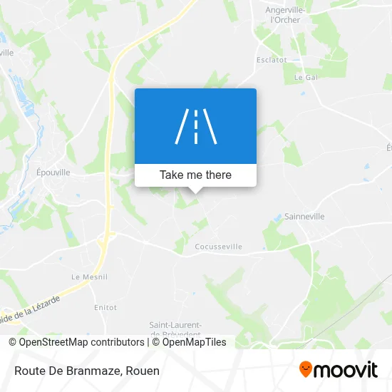 Route De Branmaze map