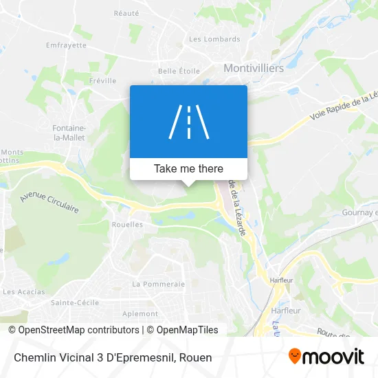 Chemlin Vicinal 3 D'Epremesnil map