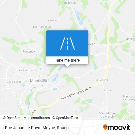 Rue Jehan Le Povre Moyne map