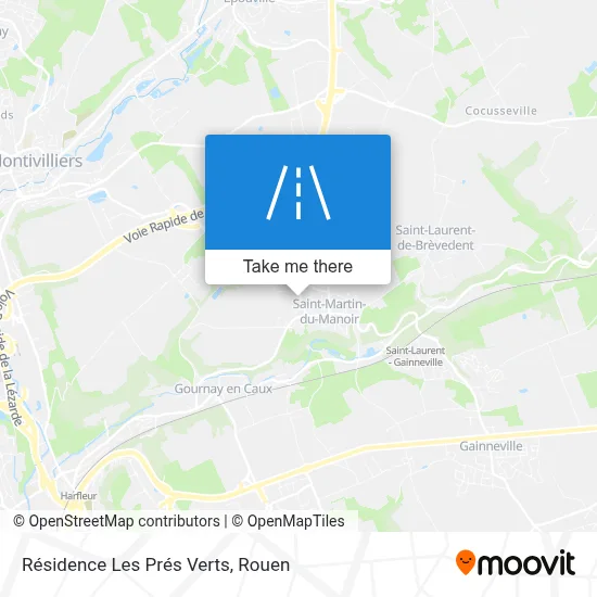 Résidence Les Prés Verts map