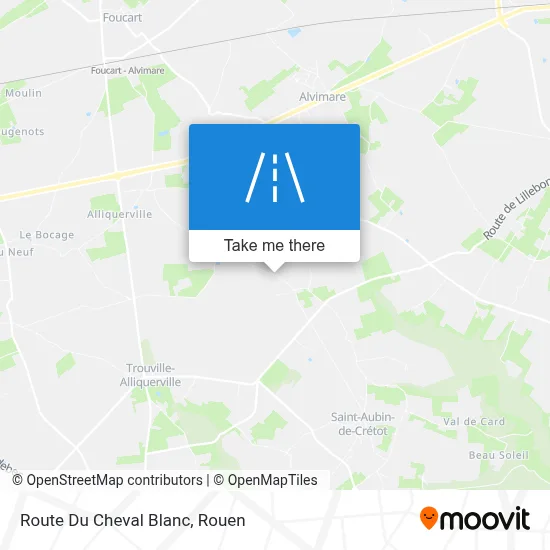 Route Du Cheval Blanc map