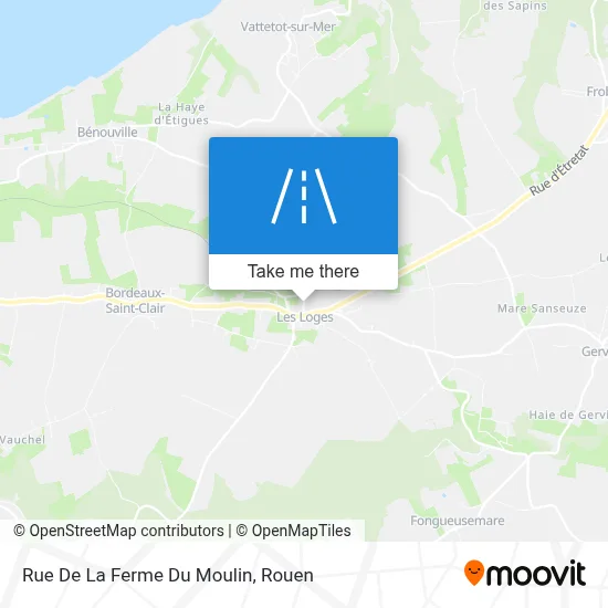Rue De La Ferme Du Moulin map