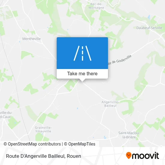 Mapa Route D'Angerville Bailleul