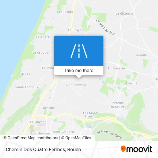 Chemin Des Quatre Fermes map