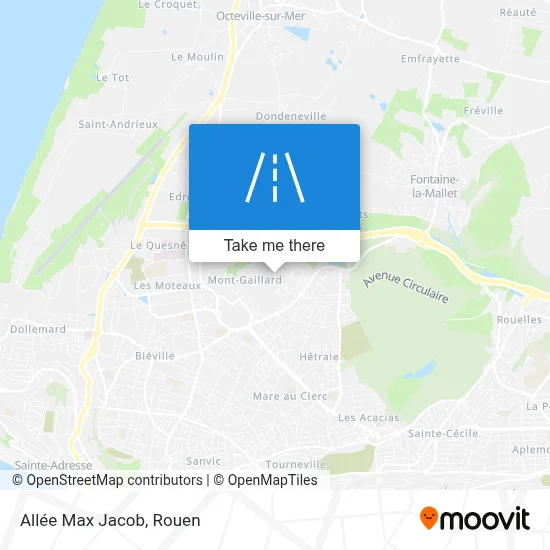 Allée Max Jacob map