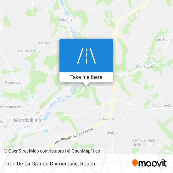 Rue De La Grange Dixmeresse map