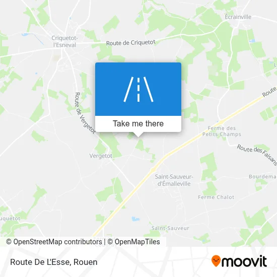 Route De L'Esse map
