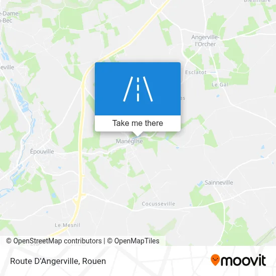 Mapa Route D'Angerville