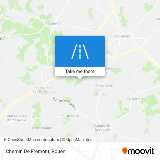 Chemin De Frémont map