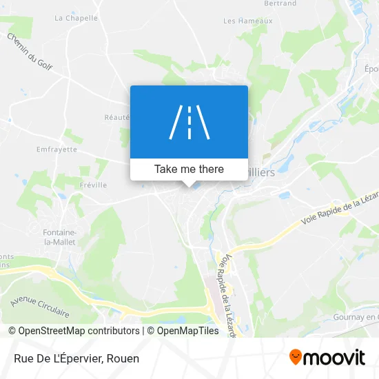 Mapa Rue De L'Épervier