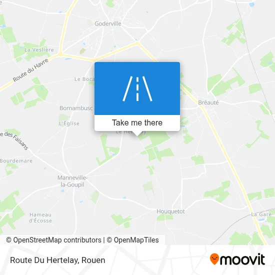 Route Du Hertelay map