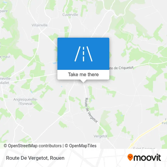 Route De Vergetot map
