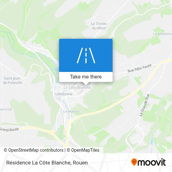 Résidence La Côte Blanche map
