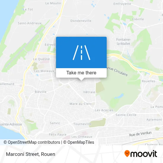 Rue Marconi map