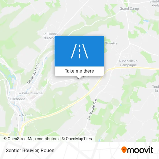 Mapa Sentier Bouvier