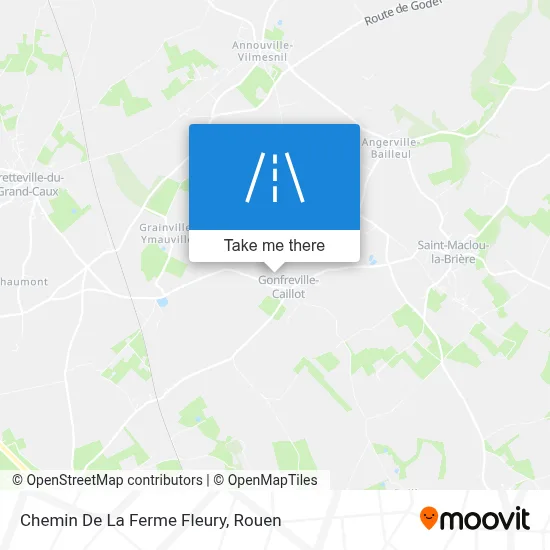 Chemin De La Ferme Fleury map