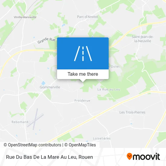 Rue Du Bas De La Mare Au Leu map