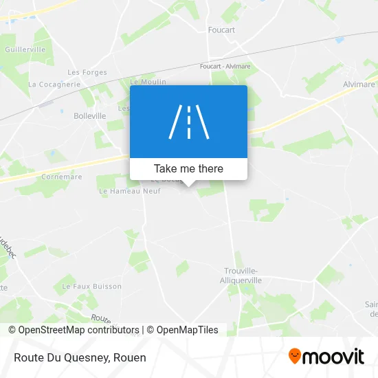 Route Du Quesney map