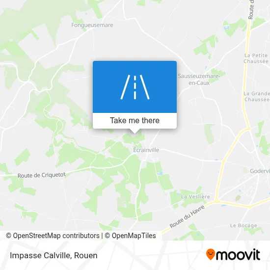 Impasse Calville map