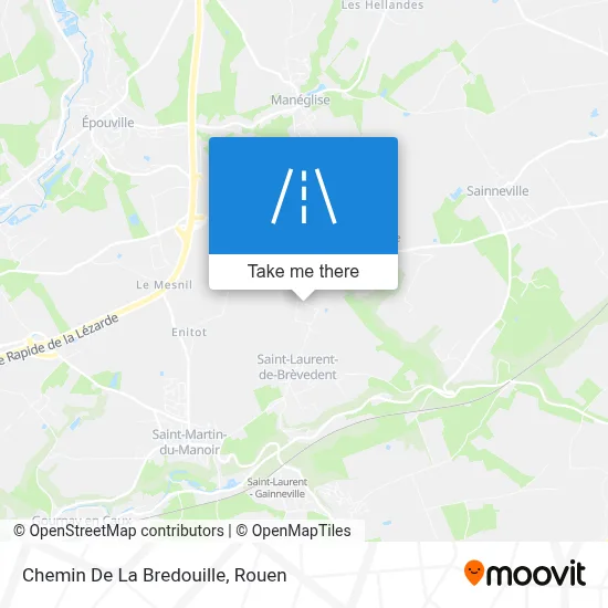 Chemin De La Bredouille map