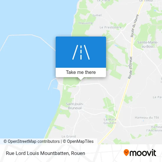Rue Lord Louis Mountbatten map