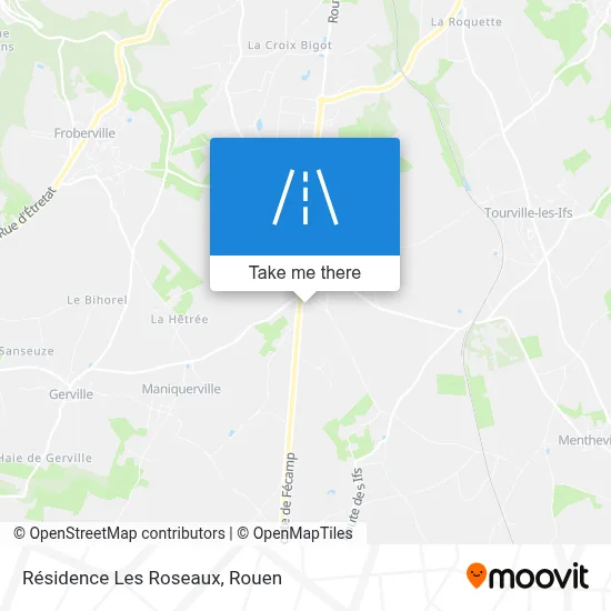 Résidence Les Roseaux map