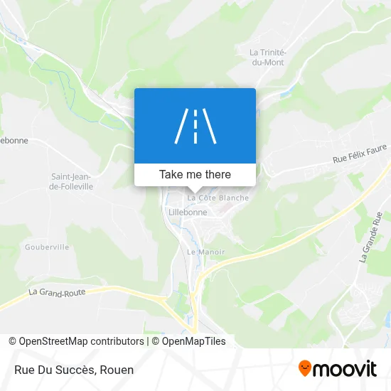 Mapa Rue Du Succès