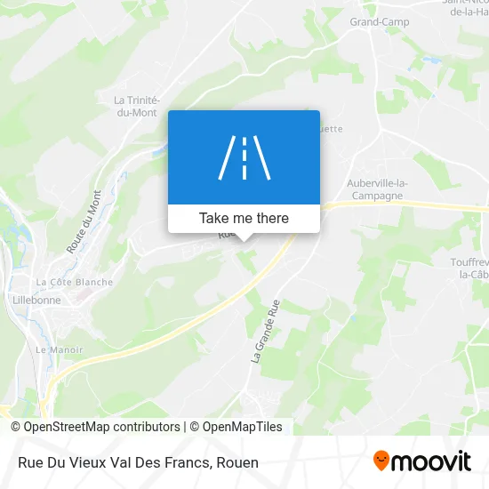 Rue Du Vieux Val Des Francs map