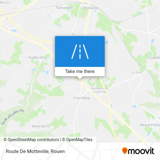 Route De Motteville map