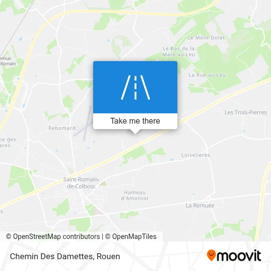 Chemin Des Damettes map